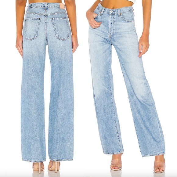 Citizens Of Humanity Denim - CITIZENS OF HUMANITY Annina Relaxed Straight Wide Leg Jeans in Tularosa